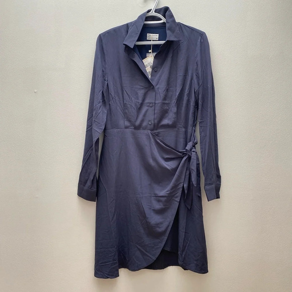 Frank & Oak - NWT Dark Blue The Long Sleeve Dress - Picture 5 of 14
